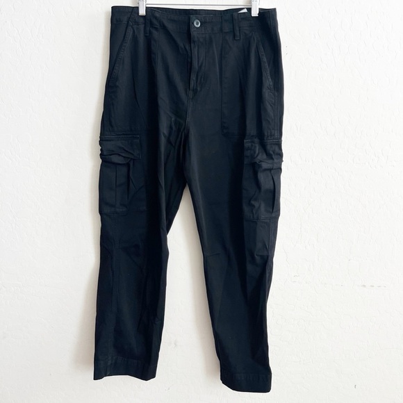 Hudson Black Straight Leg Cargo Jean - Picture 1 of 8